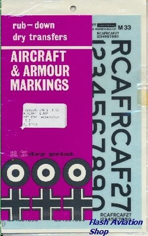 Image not found :RCAF letters/numbers