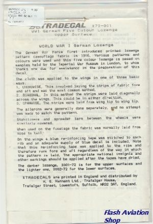 Image not found :WWI German five-colors 'Lozenge' camouflagepatern