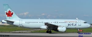 Image not found :Air Canada Jetz Airbus A319 (Ice Blue Livery - Old Jetz Titles)