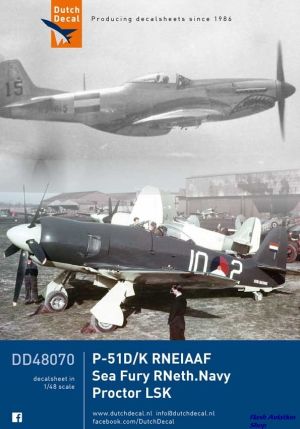 Image not found :P-51D/K RNEIAF, Sea Fury MLD, Percival Proctor LSK