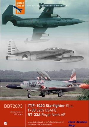 Image not found :F-104G, Starfighter, RT-33A KLu. T-33A 32th. USAFE
