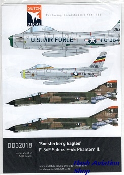 Image not found :'Soesterberg Eagles'; 32th TFS USAFE F-86F Sabre, F-100 Super Sabre en F-4E Phantom II, maar GEEN F-15 Eagles !!