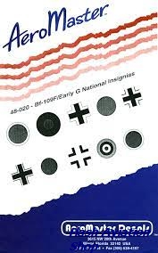 Image not found :Bf.109F/Early G National Insignias