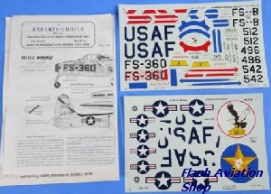 Image not found :ANG Thunderjets in Korea 1951-1952 Coffee Cup or Display Base. Two sheets (four numbers and the letter B are missing)