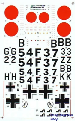 Image not found :Dornier Do.17E/F: 1/III/KG255, 1(F)AKG124, 1/I/KG76.