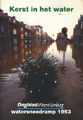 Image not found :Kerst in het water; Dagblad voor Noord-Limburg; Watersnood