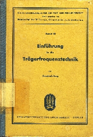 Image not found :Einfuhrung in die Tragerfrequenztechnik (Band 10)