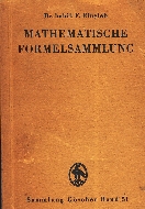 Image not found :Mathematische Formelsammlung (Sammlung Goschen Band 51)
