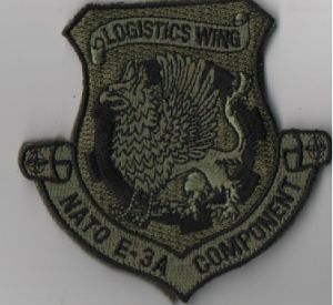 Image not found :LOGISTICS WING NATO E-3A COMPONENT (GROEN/ZWART)