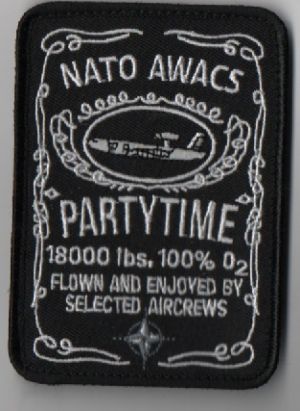 Image not found :NATO AWACS PARTYTIME (ZWART/WIT)