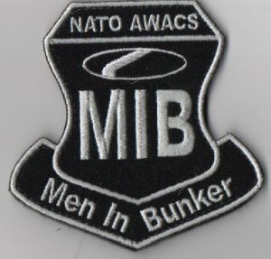 Image not found :NATO AWACS MIB MEN IN BUNKER (ZWART/WIT)