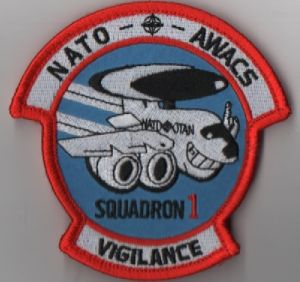 Image not found :NATO AWACS SQUADRON 1 VIGILANCE (MEERKLEURIG)