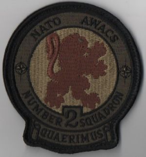 Image not found :NATO AWACS NUMBER 2 SQUADRON QUAERIMUS (LEGERGROEN/BRUIN)