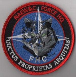 Image not found :NAEW&C FORCE HQ DUCTUS PROPRIETAS AEQUITAS (MEERKLEURIG)