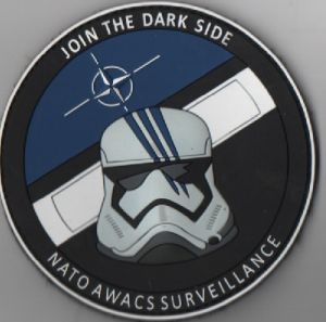 Image not found :JOIN THE DARK SIDE NATO AWACS SURVEILLANCE (MEERKLEURIG)