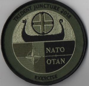 Image not found :TRIDENT JUNCTURE 2018 EXERCISE NATO OTAN (LEGERGROEN/ZWART)