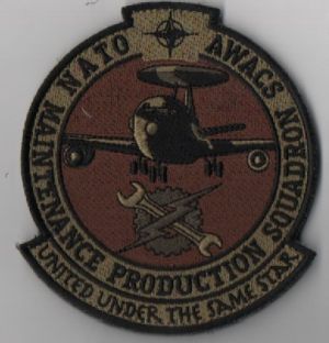 Image not found :NATO AWACS MAINTENANCE PRODUCTION SQUADRON UNITED UNDER THE (BRUIN)