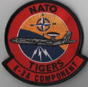 Image not found :NATO TIGERS E-3A COMPONENT (ROOD/GEEL/BLAUW)