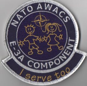 Image not found :NATO AWACS E-3A COMPONENT I SERVE TOO (JONGEN/MEISJE FIGUUR)(MEERKL