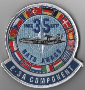Image not found :1982 35 2017 NATO AWACS E-3A COMPONENT (NATO FLAGS) (MEERKLEURIG)