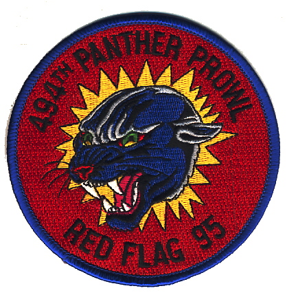 Image not found :494th Panther Prowl - Red Flag 95 (10cm)