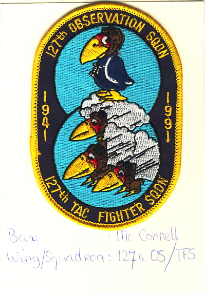 Image not found :127th Observation SQDN, 127 TAC Fighter SQDN