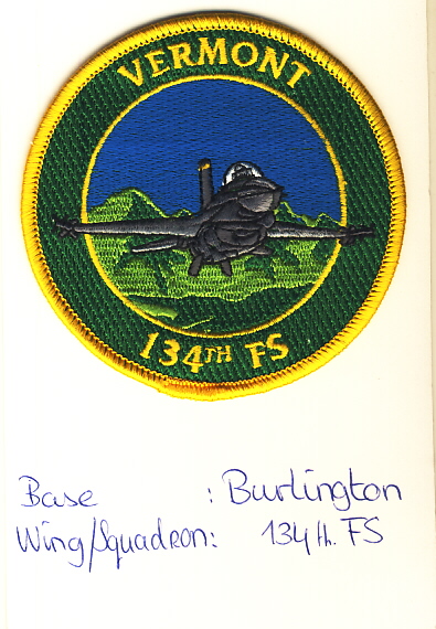 Image not found :Vermont, 134th FS