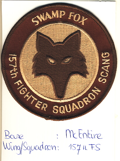 Image not found :Swamp Fox, 157th Fighter Squadron Scang(Desert)