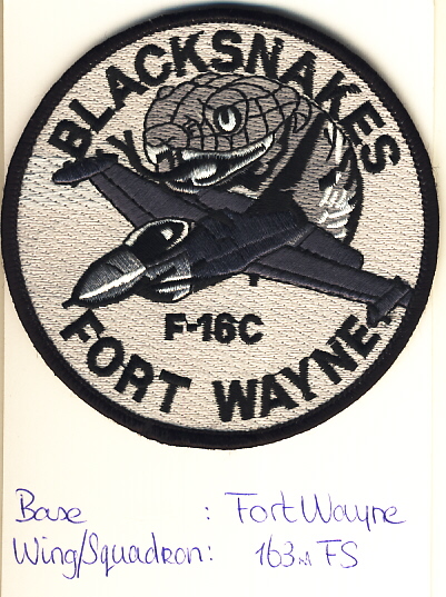 Image not found :Black Snakes, F-16C, Fort Wayne