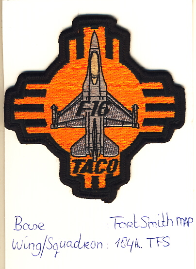 Image not found :F-16 Taco (Black Letter)