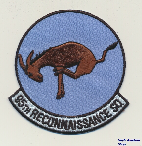 Image not found :95th Recon. Sqdn (donkey, black edge)