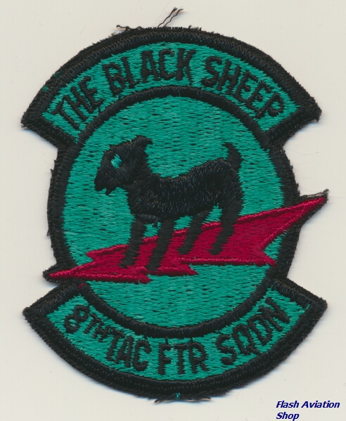 Image not found :8th Tac Ftr Sqdn, the Black Sheep (Green)