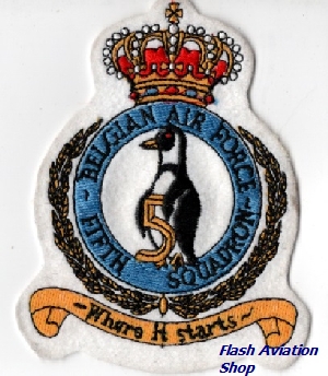 Image not found :Belgian Air Force, Fifth Squadron, Where it Starts (crown)