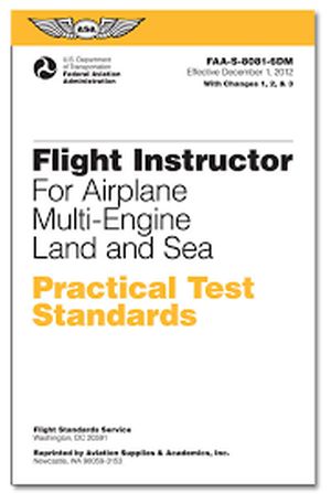 Image not found :Flight Instructor For Multi-Engine Practical Test Standards