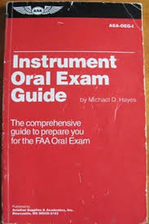 Image not found :Instrument Oral Exam Guide, the Comprehensive Guide to prepare you