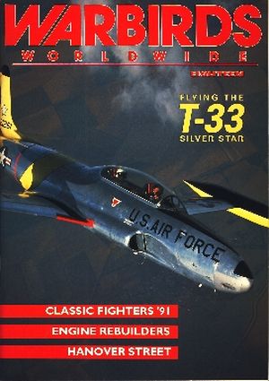 Image not found :Classic Fighters '91, Engine rebuildersm Hanover Street, Flying the T-33