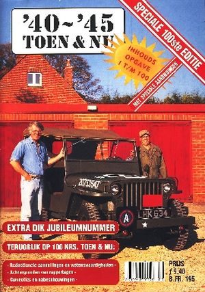 Image not found :JUBILEUM NUMMER Extra dikke uitgave waarin de redactie terugblikt op 100 nummers Toen & Nu. Achtergronden van de reportages. Redactionele aanvullingen