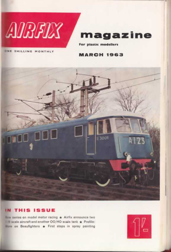 Image not found :March 1963; Hawker P.1127; Stalin 3 tank, F.1A Lightning; First steps in spray painting; Layout realism; Wheelspin; On road and track; Railway review;