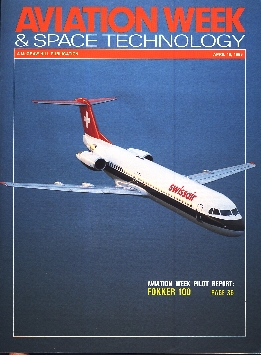 Image not found :Reprint; Aviation Week Pilot Report: Fokker 100