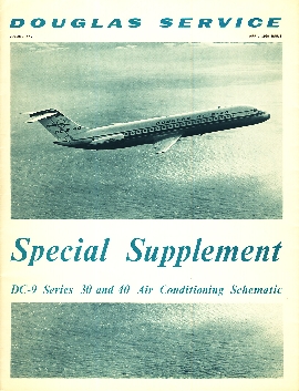 Image not found :Volume XXVI, april 1969 Special Supplement DC-9 Series 30 and 40 Air Conditioning Schematic