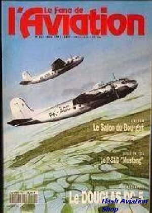 Image not found :Aout 1991. Salon du Bourget, DC-5, P-51D Mustang