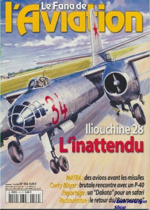 Image not found :May 2003; Il.28, P-40, Dakota pour un Safari, Boomerang