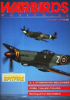 Image not found :Champion Spitfire, IL-2 Stormovik recovery, Fork tailed Fouga, Mosquito refabric
